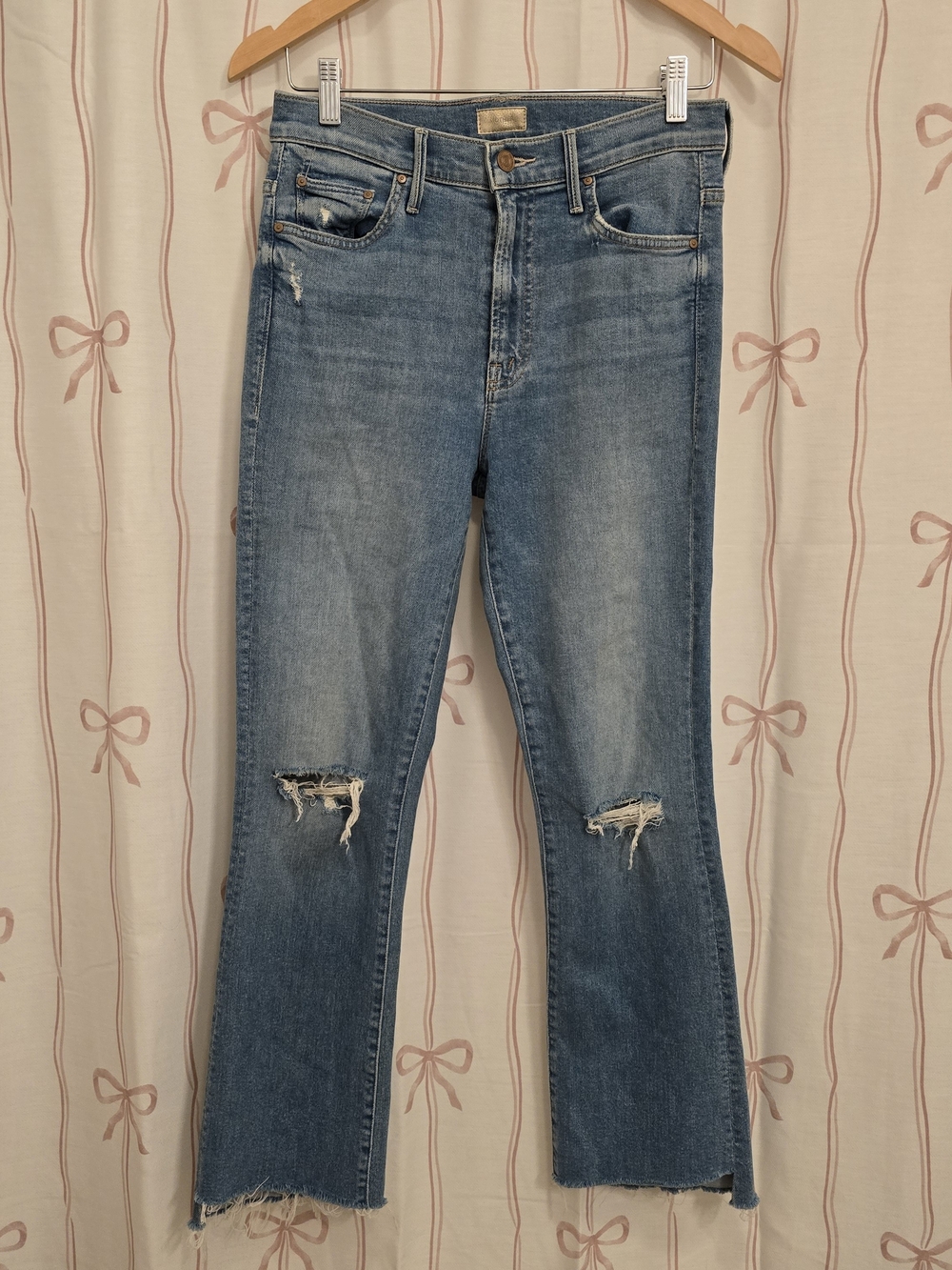 Mother The Insider Crop Step Fray In Thrilling Shots Jeans